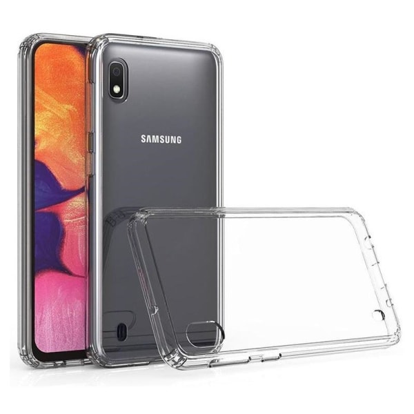 Samsung A10 Støtdempende deksel med ripefri Plexiglas Glassback Transparent