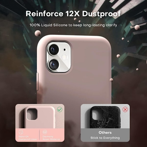 Kuminen tyylikäs suojakuori 3in1 iPhone 14 Plus - vaaleanpunainen