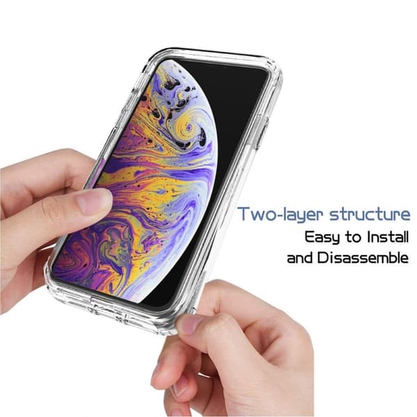 iPhone X / XS Heltäckande Premium 3D Skal 3in1 ThreeSixty Clear