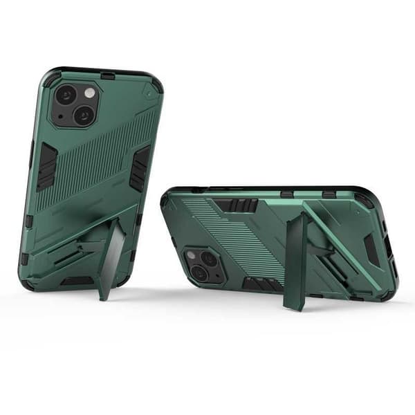 iPhone 14 Iskunkestävä kotelo jalustalla ThinArmor V2 Svart