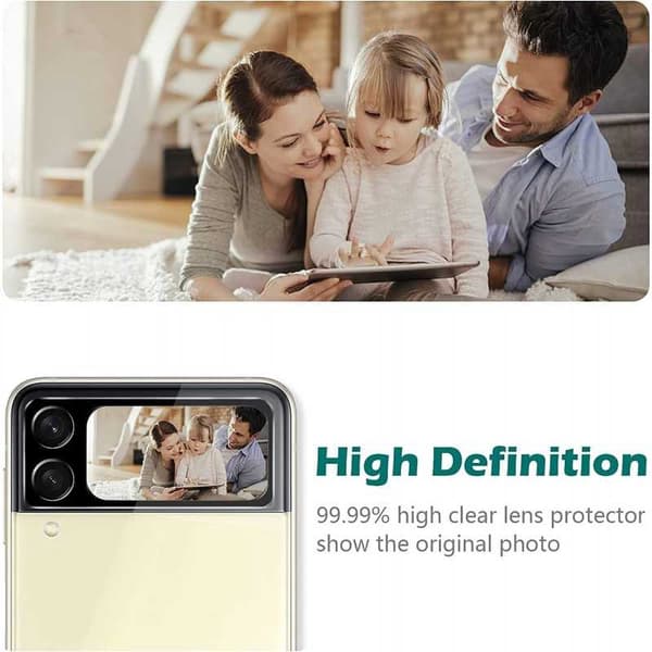 [2-PACK] Samsung Z Flip 3 5G Skydd Linsskydd Kameraskydd Transparent