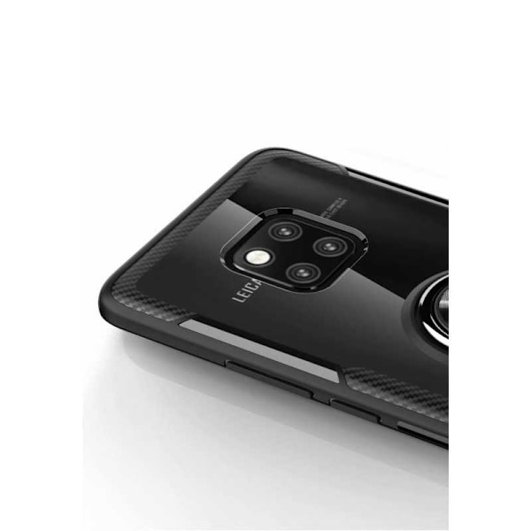 Xiaomi Poco X3 NFC Praktisk Stöttåligt Skal med Ringhållare V4 Svart