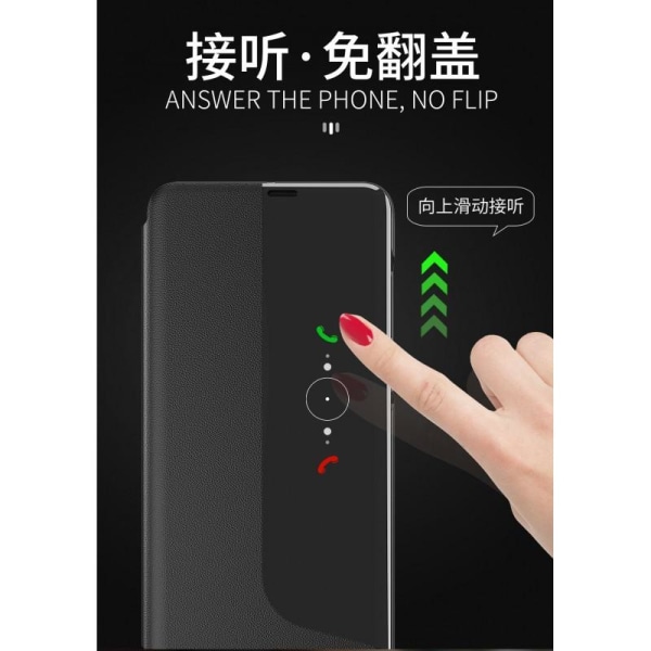 Huawei P20 Pro Stilfuldt Smart View Case - Sort Black