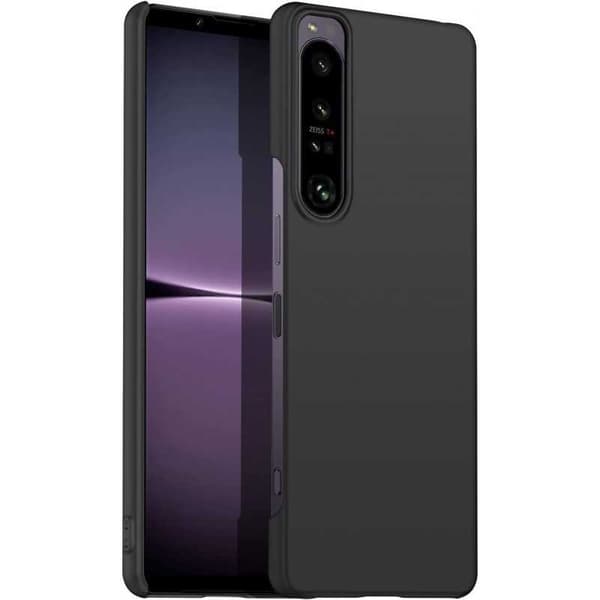 Xperia 5 IV Ultra-ohut kumipinnoitettu Mattavärinen Basic V2 Black
