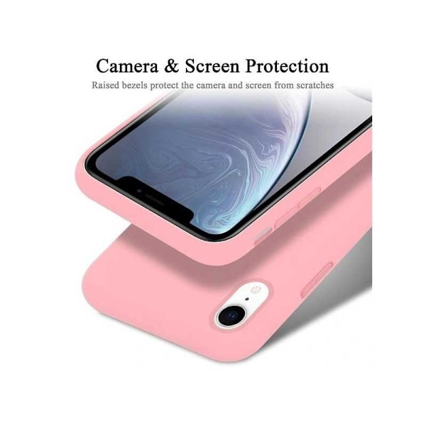 Gummibelagt Stöttåligt Skal iPhone XR - Rosa