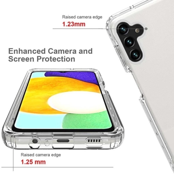 360° fuld dækning og stødabsorberende cover Samsung A13 5G / A04 Transparent