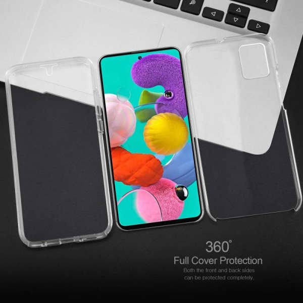 360 ° solid silikonetui Samsung A71 Transparent