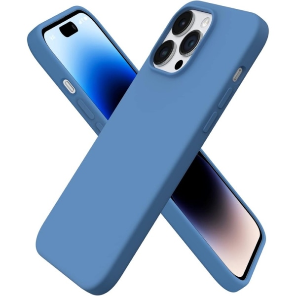 Gummibelagt støtsikkert deksel iPhone 15 Pro - Blå