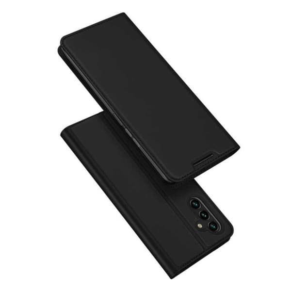 Samsung A13 5G / A04s Flip Case Smooth -korttipaikka Black