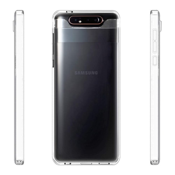 Samsung A80 iskuja vaimentava silikonikuori, yksinkertainen Transparent