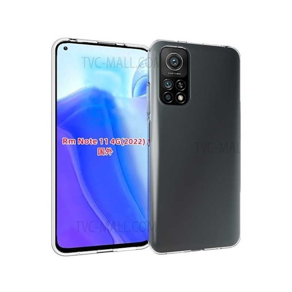 Xiaomi Redmi Note 11 /11S Stötdämpande Mjukt Skal Simple Transparent