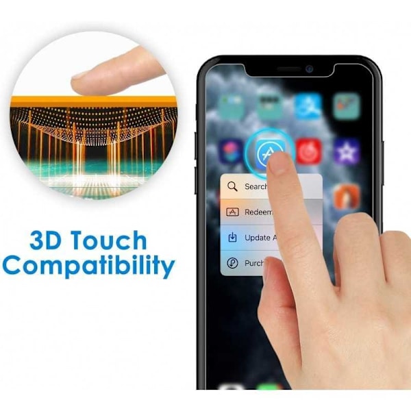 2-PACK iPhone XR Hærdet glas 0,26 mm 2,5D 9H Transparent