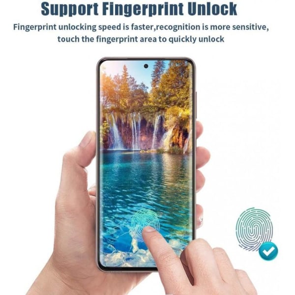 2-PACK Samsung S21 Plus FullFrame 0,26 mm 9H karkaistu lasi Transparent