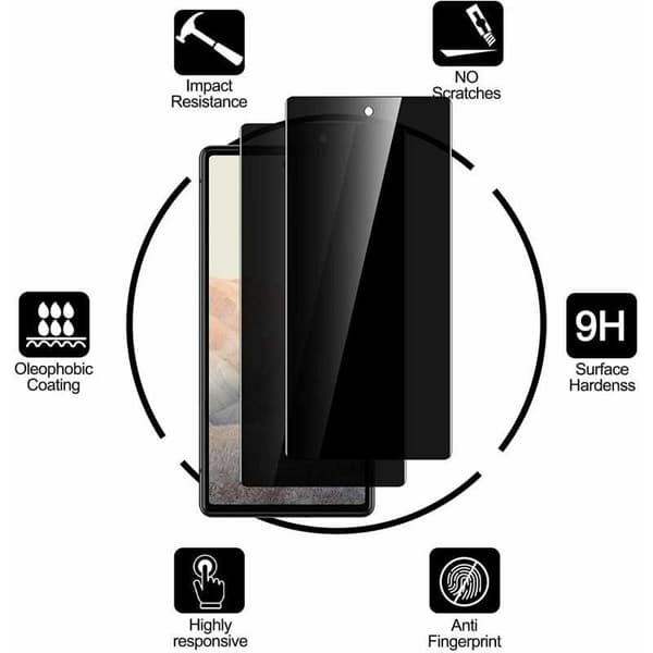 Google Pixel 7a Privacy Härdat glas 0.26mm 3D 9H Transparent