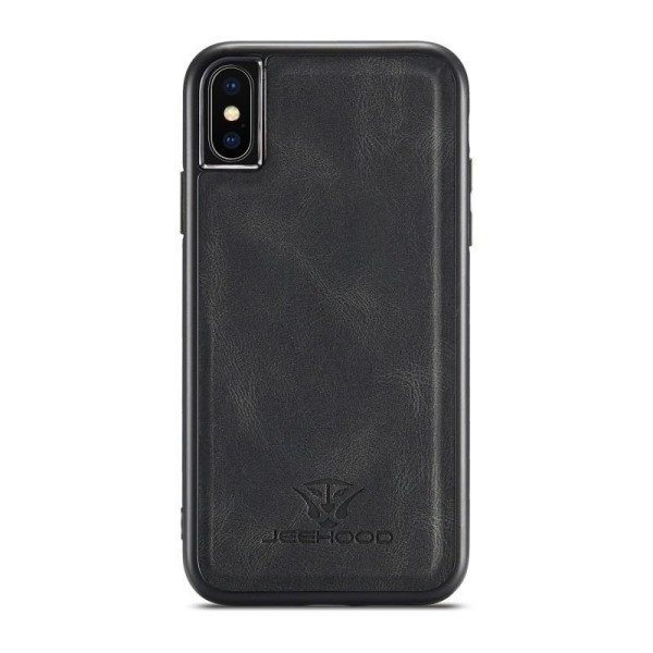 iPhone XS Max iskunkestävä kotelo magneettisella korttitelineell Black