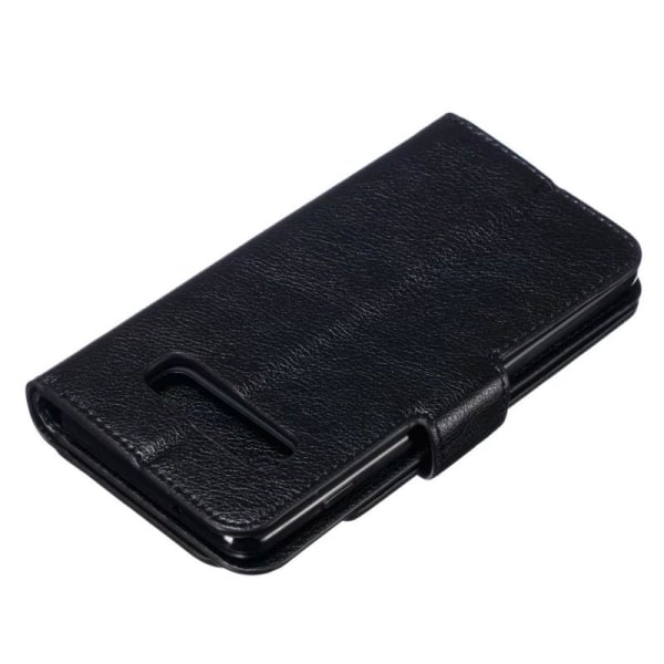Käytännöllinen Samsung S10 -lompakkokotelo, jossa 12-taskuinen A Black