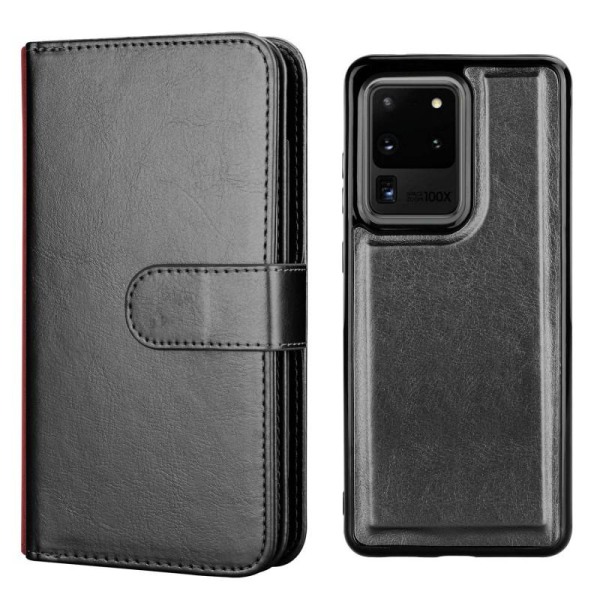 Samsung S20 Plus Praktisk Pung-etui 2-i-1 med 11-Pocket Loop Black