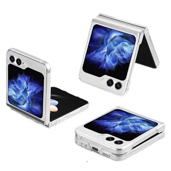 Samsung Z Flip 5 läpinäkyvä iskunvaimenninkotelo, MagSafe-yhteensopiva Transparent