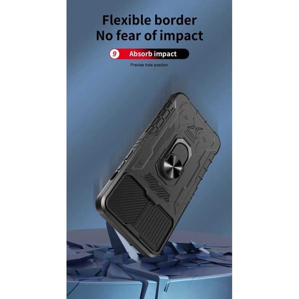 iPhone 13 Pro:n kattava Premium 3D -kotelo ThreeSixty CamShield Black