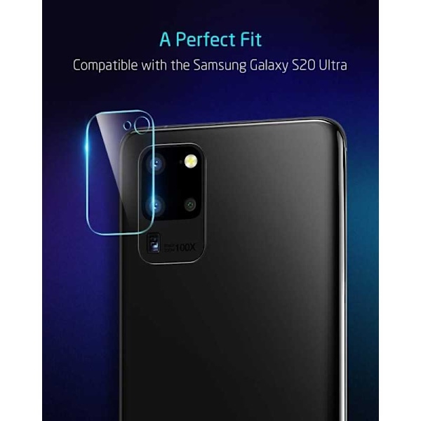 Samsung S20 Ultra Camera Protection Linssin suojaus Transparent