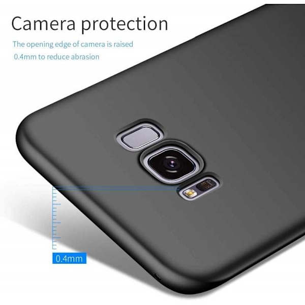 Samsung S8 Plus Tunt Mattsvart Skal Basic V2 Svart