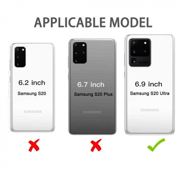 Samsung Galaxy S20 Plus Praktisk Stöttåligt Skal med Ringhållare V2 Svart