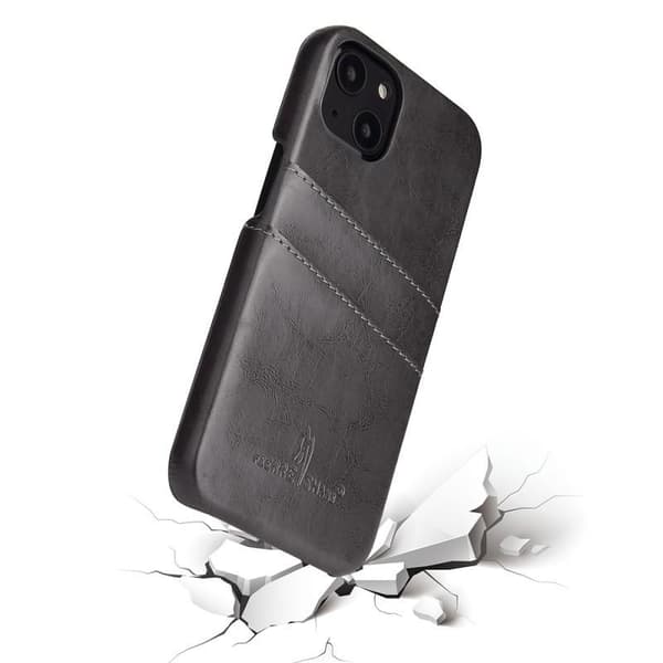 iPhone 14 Max iskuja vaimentava korttipidike Retro Black