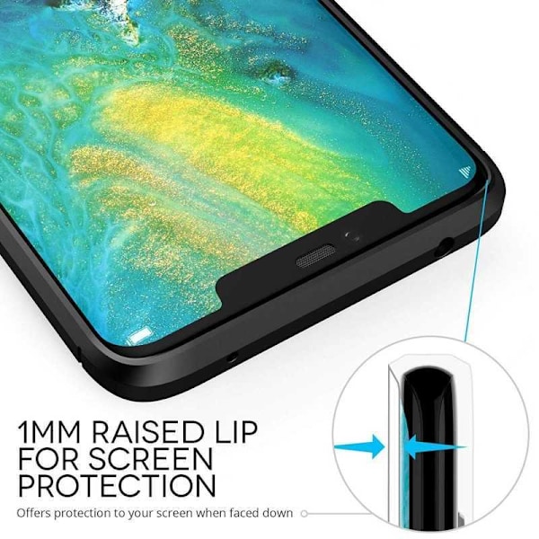 Mate 20 Pro Shock Resistant Shock Absorbing Shell SlimCarbon Svart