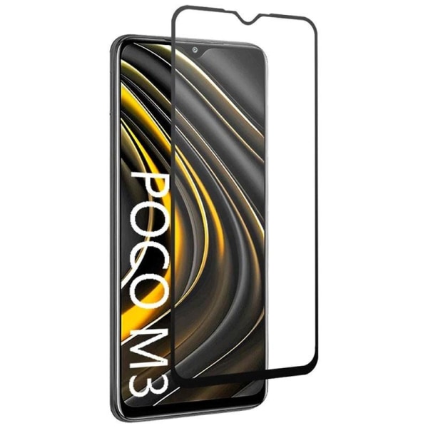 Xiaomi Poco M3 Härdat Glas 0.26mm 2.5D 9H Fullframe Transparent