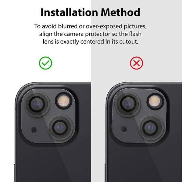 2-PACK iPhone 14 Max -beskyttelse Linsebeskyttelse Kamerabeskytt Transparent