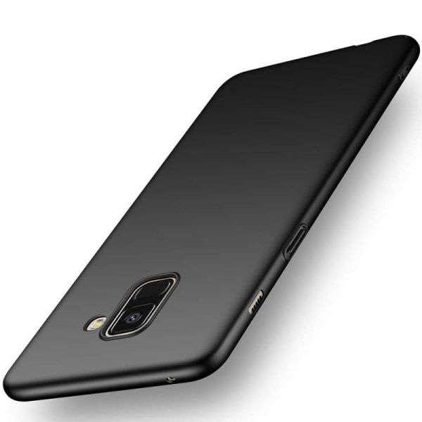 Samsung J4 Plus Ultratynn gummibelagt Matt Black Cover Basic V2 Black