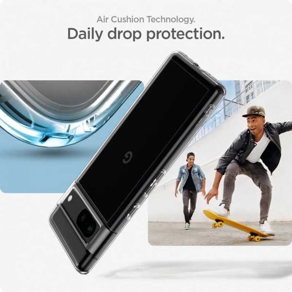 Google Pixel 8 iskuja vaimentava silikonikotelo Simple Transparent