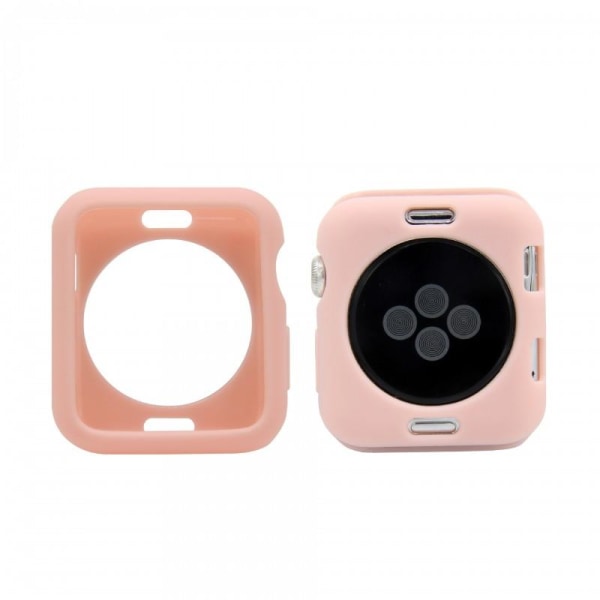 2-PACK:n pehmeä puskurin suojus Apple Watch 42mm Rosa