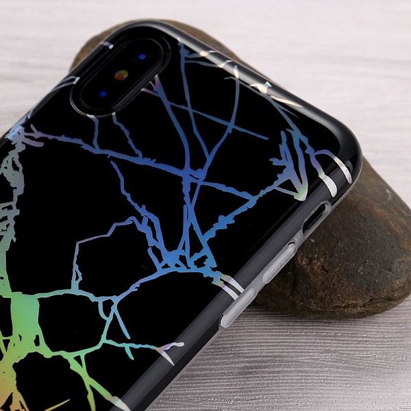 iPhone XS Max stødabsorberende marmoretui Lazr Svart