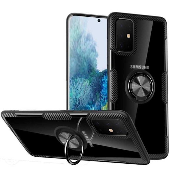 Samsung S20 FE Praktisk Stöttåligt Skal med Ringhållare V4 Transparent