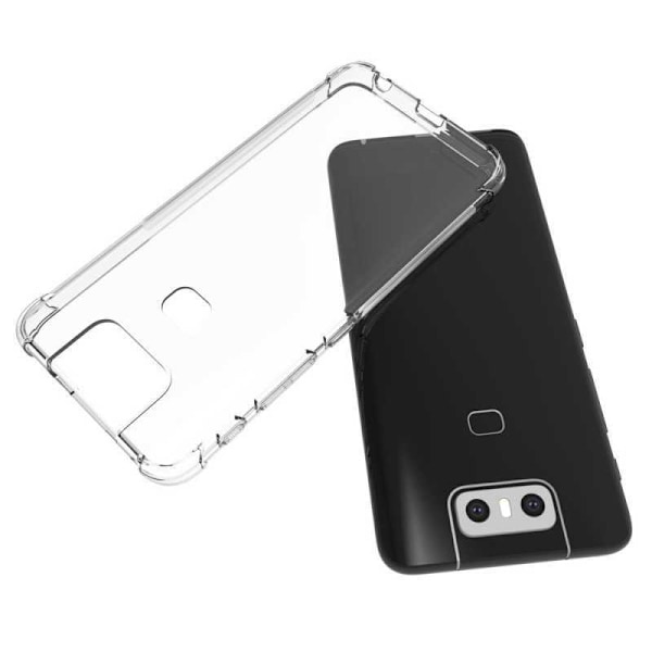 Zenfone 6 stødabsorberende silikone Shell Shockr Transparent