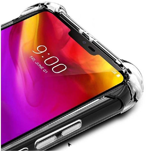 LG G7 ThinQ stødabsorberende silikone Shell Shockr Transparent