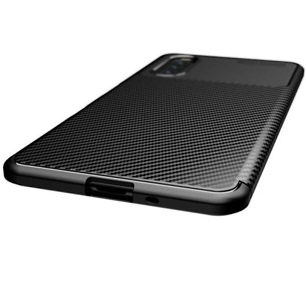 Xperia 10 III Stöttåligt Slimmat Skal FullCarbon V4 Svart