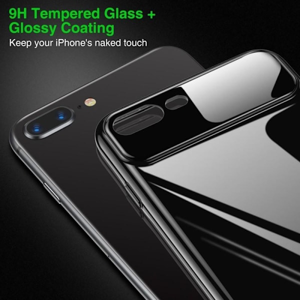 iPhone 7 Plus Ultra Thin Iskuja vaimentava Shell Blanc Svart