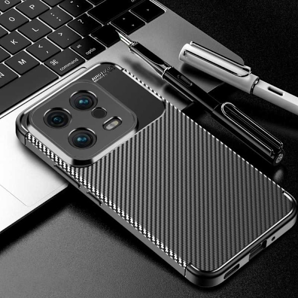Xiaomi 13 Iskunkestävä ohut kansi FullCarbon V4 Black