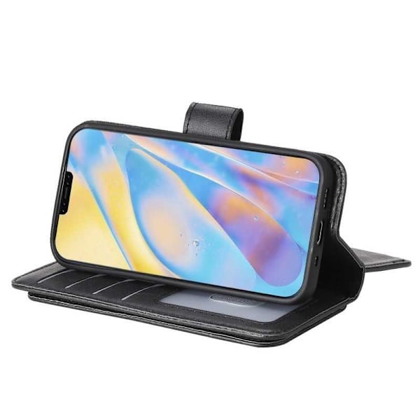 iPhone 13 Pro Max Praktisk tegnebogscover med 11-bakker Array V2 Black