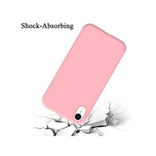 Gummibelagt Stöttåligt Skal iPhone XR - Rosa