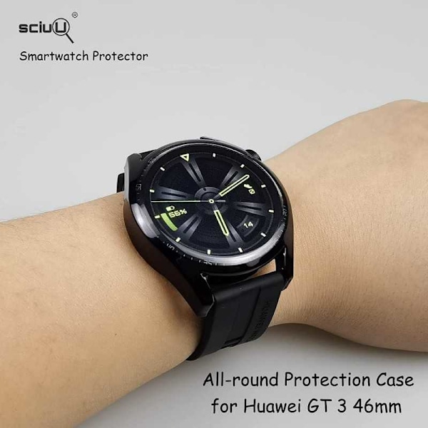 Full Cover Huawei Watch GT 3 46mm 9H hærdet glas Transparent