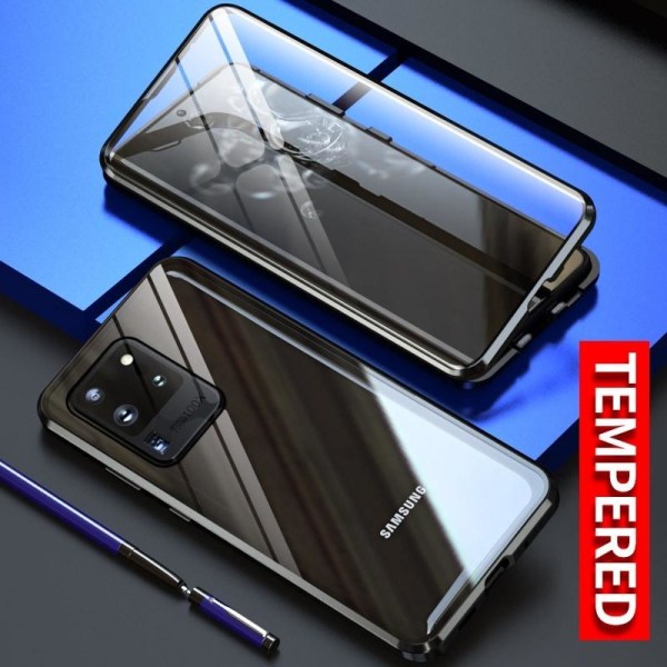 Samsung S20 Ultra Heltäckande Premium Skal Glassback V4 Transparent
