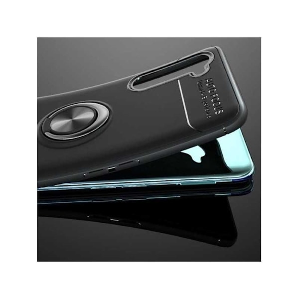OnePlus Nord Praktisk Stöttåligt Skal med Ringhållare V3 Svart