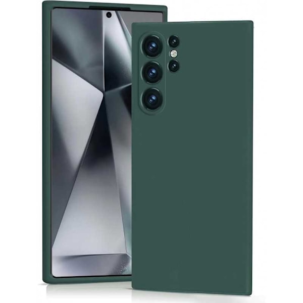 Samsung S24 Ultra Kuminen Matt Green Shell Liquid - vihreä