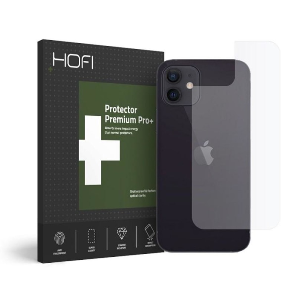 iPhone 12 Mini Hybrid Glass 7H Back Hofi Transparent