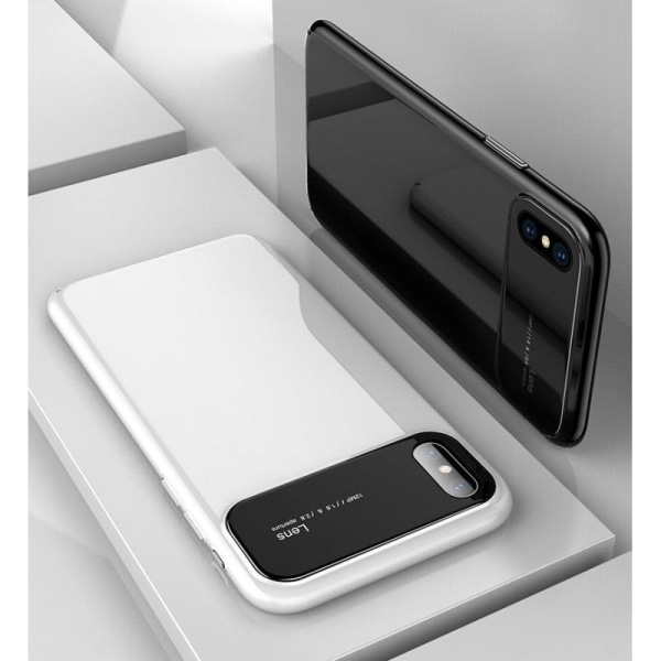 iPhone XS Exclusive Ultra-thin Shock Absorber Cover Blanc Black