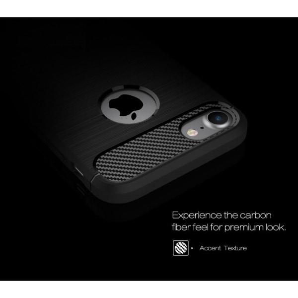 iPhone 8 Iskunkestävä Iskunvaimennuskuori SlimCarbon Black