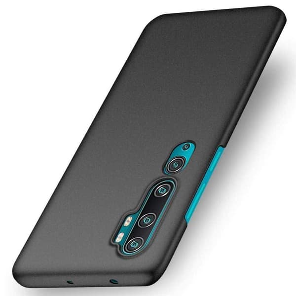 Xiaomi Mi 10 Pro Ultra-ohut kumipinnoitettu mattamusta Cover Basic V2 Black